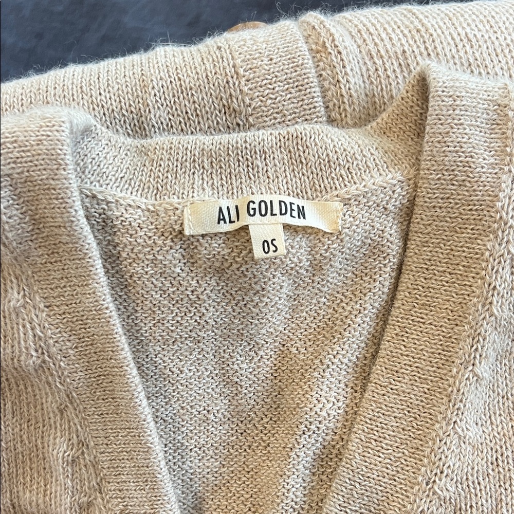 Ali Golden 100% Alpaca Button-Up Oversized Cardigan - Picture 9 of 12